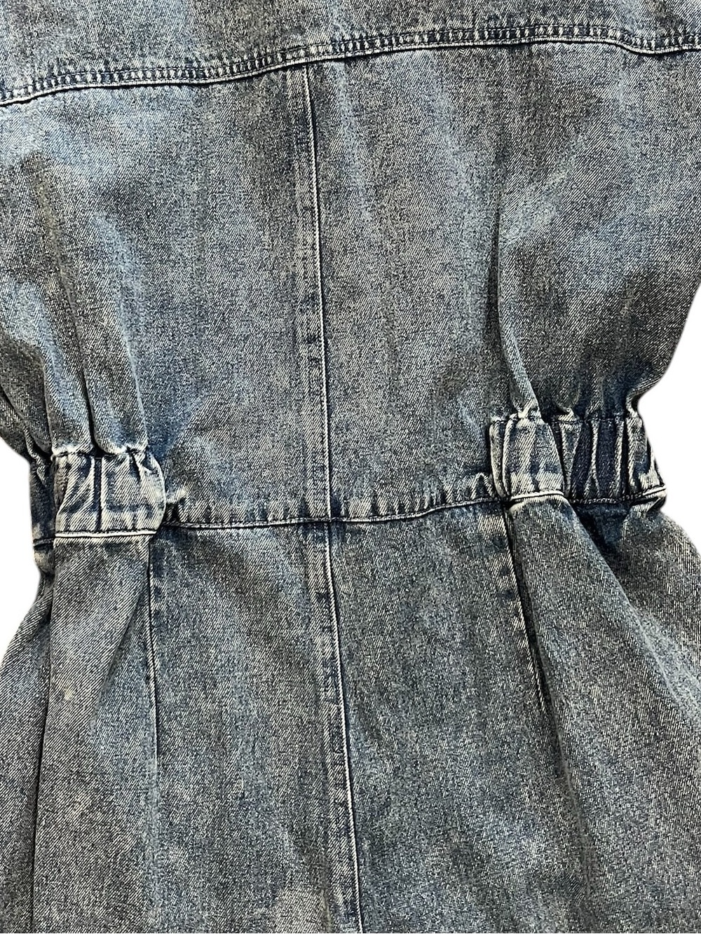 TALULAH Acid Wash Denim Short Sleeve Jumpsuit Coveralls Utility Romper Size L - Picture 7 of 9